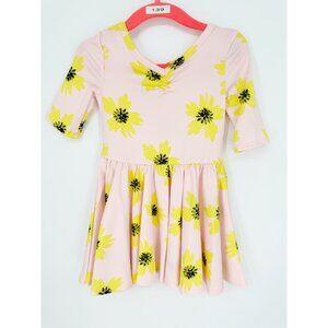 Dotdotsmile Girls 12/24 Months Pink with Yellow Flowers Ballerina Dress NWT